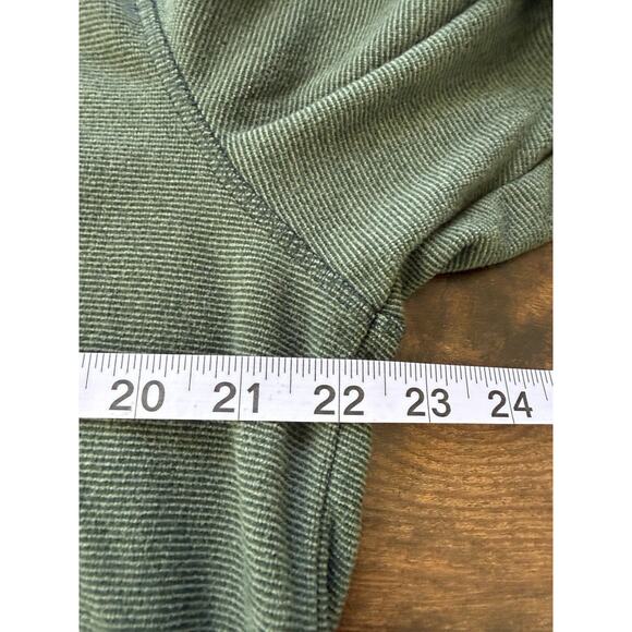 LL Bean Shirt Collared Pocket Men’s Pullover Green Long Sleeve Size M Tall - Picture 5 of 6